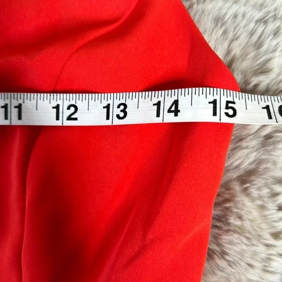 ASOS DESIGN | Twist Front Strappy Culotte Jumpsuit in Red - Picture 9 of 15